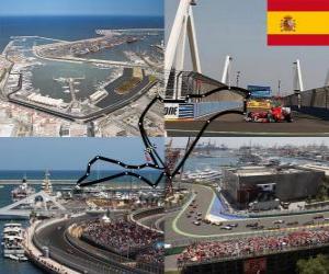 puzzel Valencia Street Circuit - Spanje -