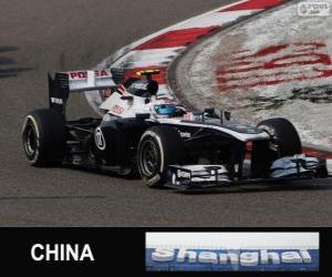 puzzel Valtteri Bottas - Williams - Shanghai 2013