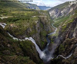 puzzel Varingfossen, Noorwegen