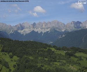 puzzel Vercors massief, Frankrijk