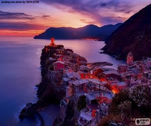 puzzel Vernazza, Italië