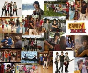 puzzel Verschillende foto&#39;s van Camp Rock