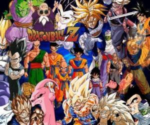 puzzel Verschillende personages uit Dragon Ball