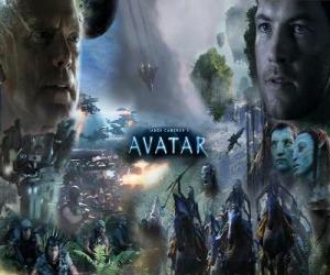 puzzel Verschillende personages van Avatar