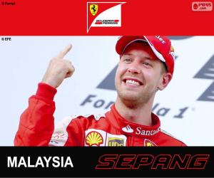 puzzel Vettel G.P. Maleisië 2015