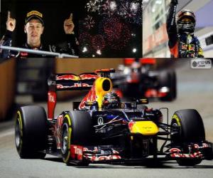 puzzel Vettel G.P Singapore 2012