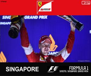 puzzel Vettel G.P Singapore 2015
