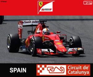 puzzel Vettel G.P Spanje 2015