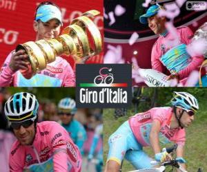 puzzel Vincenzo Nibali, kampioen van de Giro van Italië 2013