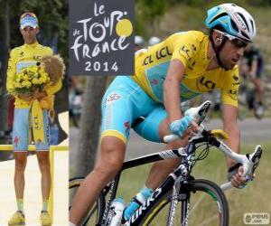 puzzel Vincenzo Nibali, kampioen van de Tour de France 2014