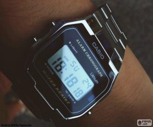 puzzel Vintage horloge van Casio