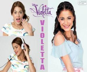 puzzel Violetta een meisje helder en vol van leven