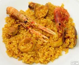 puzzel Vis paella