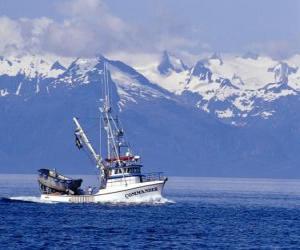 puzzel Vissersboot in Alaska