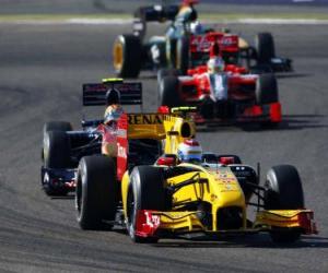 puzzel Vitaly Petrov - Renault - Bahrein 2010