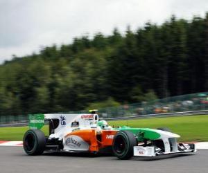 puzzel Vitantonio Liuzzi - Force India - Spa-Francorchamps 2010