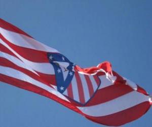 puzzel Vlag Atletico Madrid