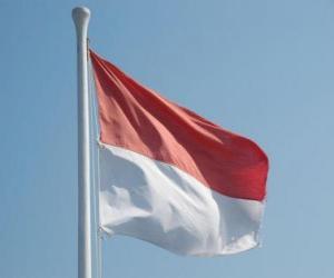 puzzel Vlag Indonesië