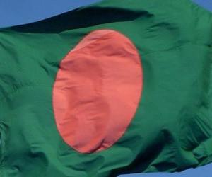 puzzel Vlag van Bangladesh