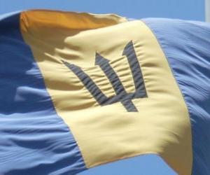 puzzel Vlag van Barbados