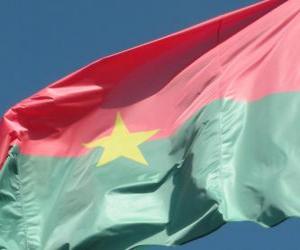 puzzel Vlag van Burkina Fasso
