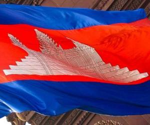 puzzel Vlag van Cambodja