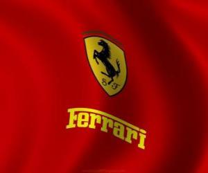 puzzel Vlag van Ferrari