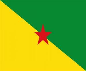 puzzel Vlag van Frans-Guyana