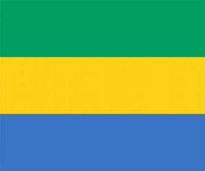 puzzel Vlag van Gabon