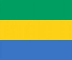 puzzel Vlag van Gabon