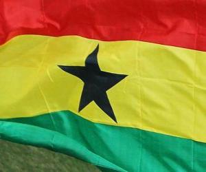 puzzel Vlag van Ghana