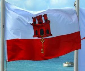 puzzel Vlag van Gibraltar