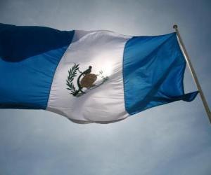 puzzel Vlag van Guatemala