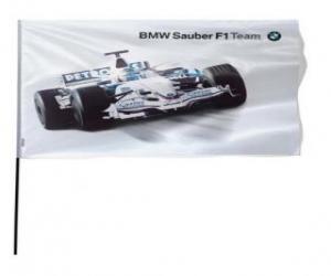 puzzel Vlag van het BMW Sauber F1 Team
