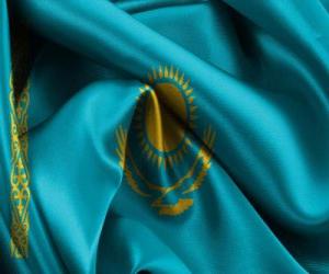 puzzel Vlag van Kazachstan of Kazachstan