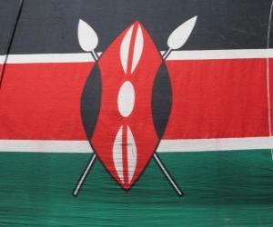 puzzel Vlag van Kenia