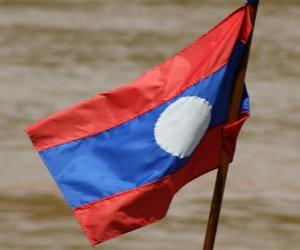 puzzel Vlag van Laos