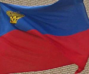 puzzel Vlag van Liechtenstein