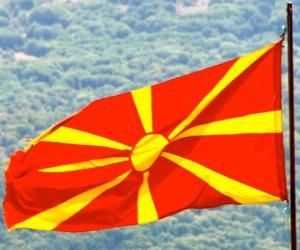 puzzel Vlag van Macedonië