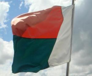 puzzel Vlag van Madagaskar