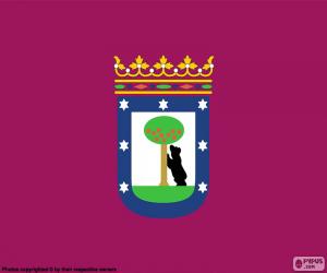 puzzel Vlag van Madrid