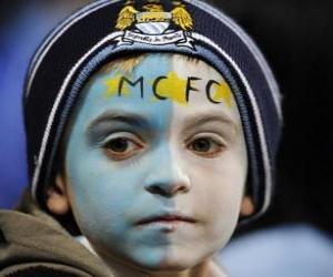 puzzel Vlag van Manchester City FC