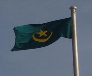 puzzel Vlag van Mauritanië