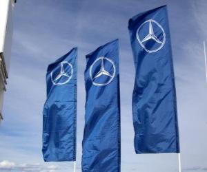 puzzel Vlag van Mercedes GP