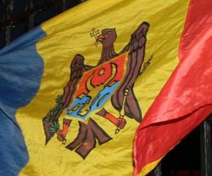 puzzel Vlag van Moldavië