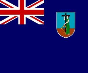 puzzel Vlag van Montserrat, Brits overzees gebiedsdeel in het Caribisch gebied