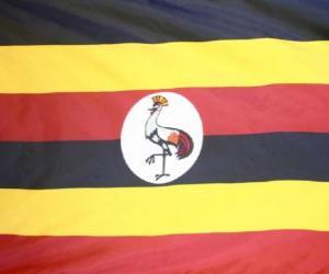 puzzel Vlag van Oeganda