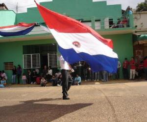 puzzel Vlag van Paraguay