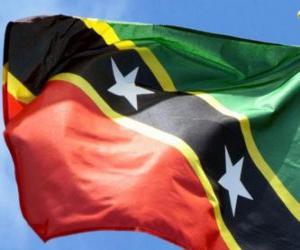 puzzel Vlag van Saint Kitts en Nevis