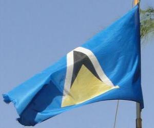 puzzel Vlag van Saint Lucia